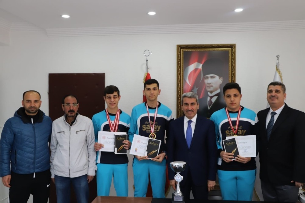 Sarı, Türkiye şampiyonlarını ağırladı 