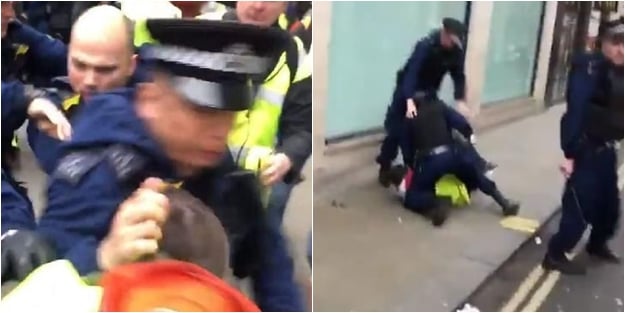 Sarı Yelekliler Londra'da! İngiliz polisi terör estirdi