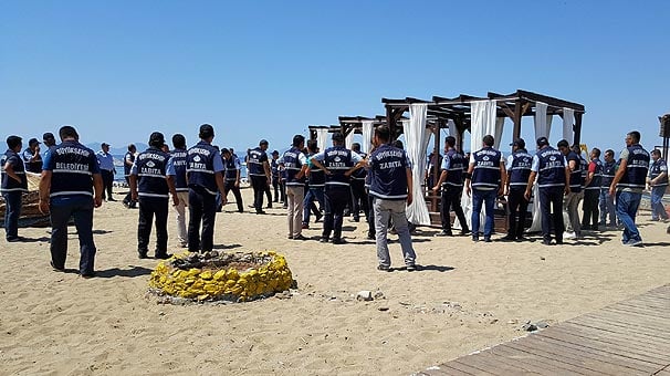 Sarımsaklı kumsalına operasyon
