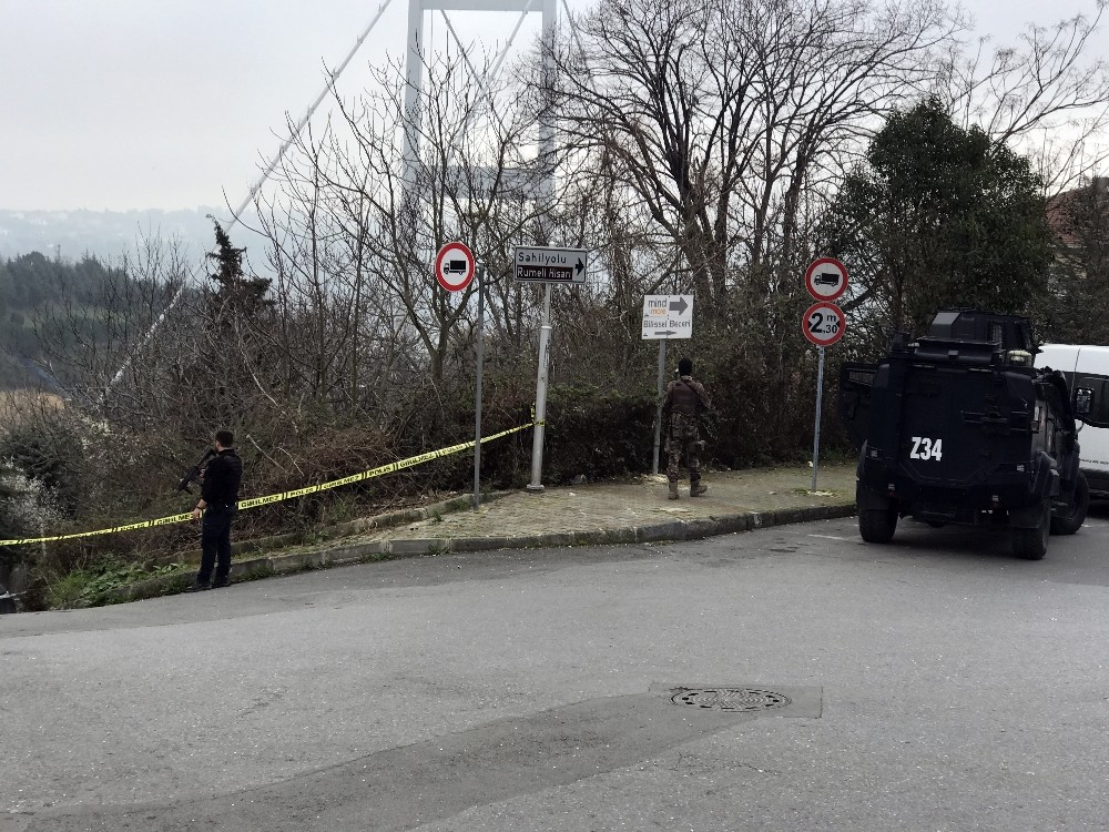 Sarıyer’de hareketli anlar: Şüpheli pankart polisi harekete geçirdi 