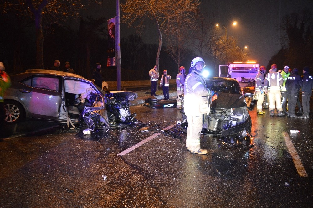 Sarıyer’de ters yönde giden alkollü sürücü ortalığı savaş alanına kattı 