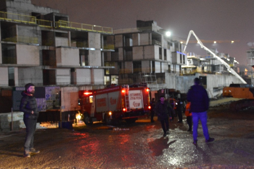 Sarıyer’deki villa inşaatında beton mikseri devrildi: 1 yaralı 
