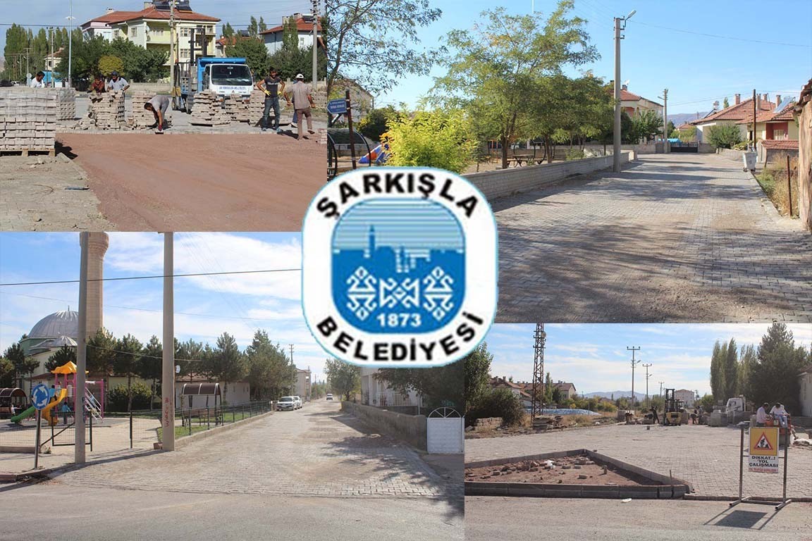 Şarkışla Belediyesi cadde ve sokaklarını yeniliyor