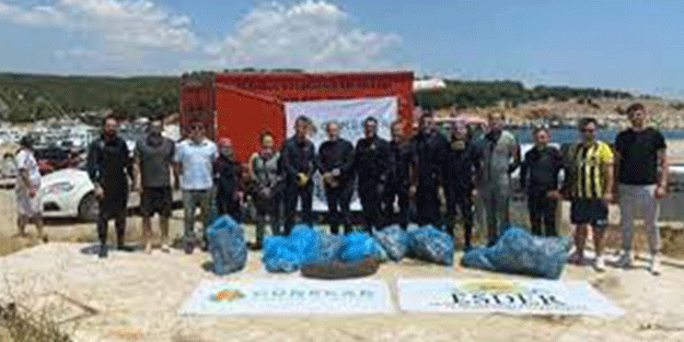 Saros Körfezi sahillerinden 3 günde 150 kamyon çöp toplandı
