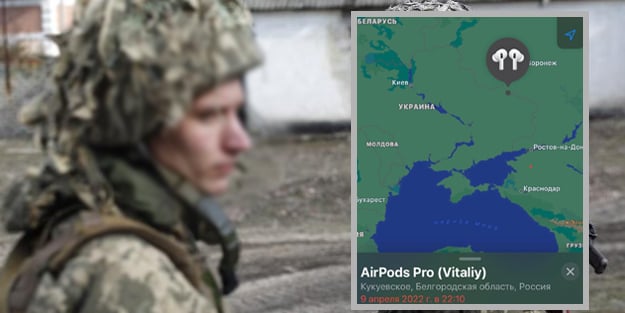 Şaşkına çeviren olay! Rus askerlerini çaldıkları kulaklıkla adım adım takip etti