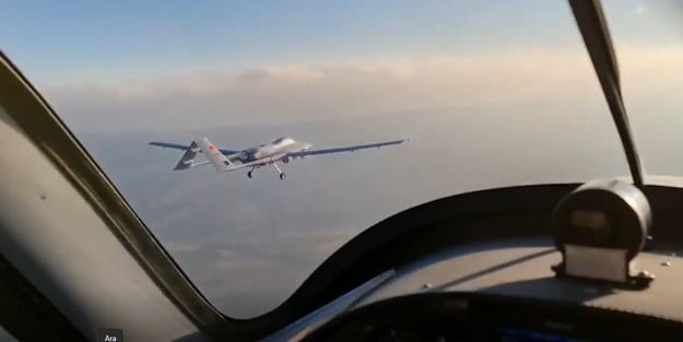 SATCOM'lu Bayraktar TB2'nin görüntüleri paylaşıldı