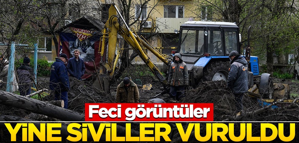 Savaş alanından feci görüntüler! Yine siviller vuruldu