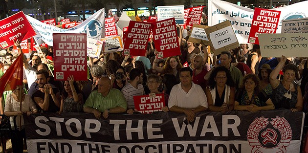 Savaş karşıtı Yahudiler ilk defa sokağa indi