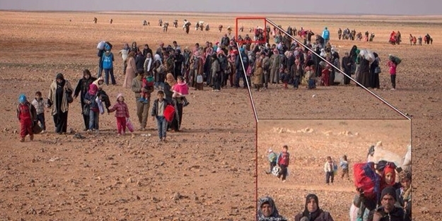 Savaştan kaçarken çölde yalnız kaldı