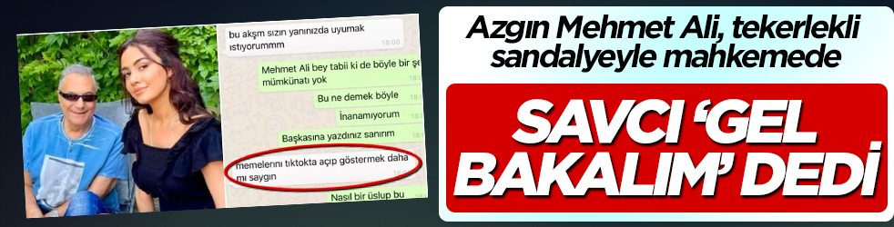 Savcı, o mesajlar için ahlaksız Erbil'e 