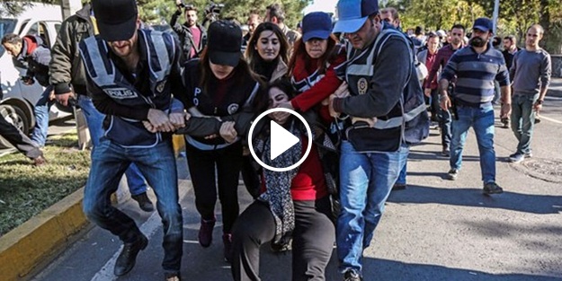 Sebahat Tuncel'in gözaltına alınma görüntüleri