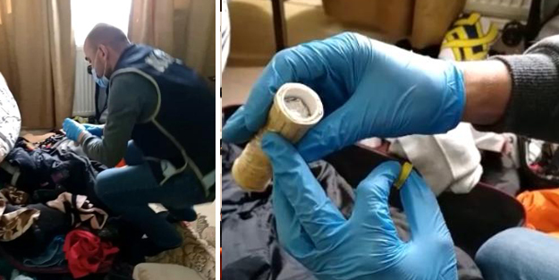 Seccadenin arasına saklamışlar! Polisleri şoke eden olay