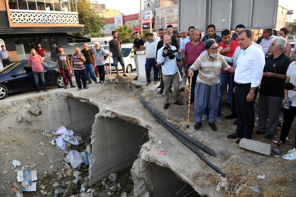 Seçer, Çavuşlu Deresindeki çalışmaları inceledi 