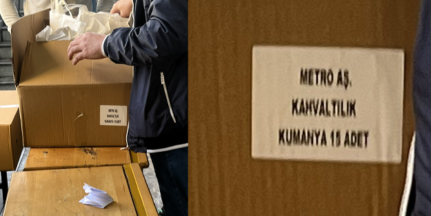 Seçim günü bile boş durmuyorlar! Metro A.Ş CHP'li görevlilere okullarda yemek dağıttı!