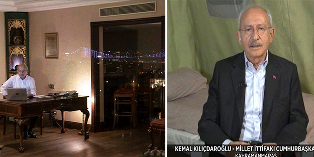 Seçim öncesi 100 bin TL'lik odada seçim çalışmasında çadırda!