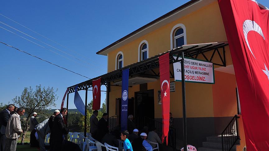 Şehidin adı köyündeki camiye verildi