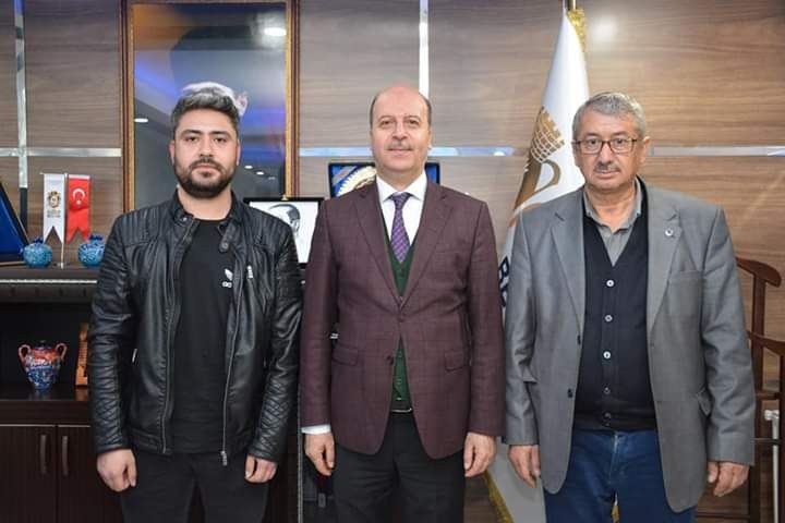 Şehidin babası ve silah arkadaşından Başkan Bozkurt’a ziyaret 