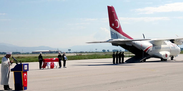 Şehidin cenazesi İstanbul'a gönderildi!