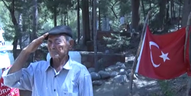 Şehidin dedesinden örnek davranış - VIDEO