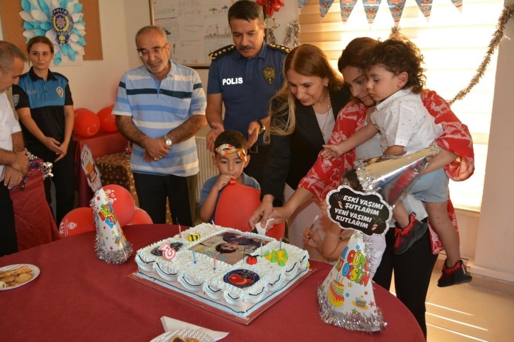 Şehidin emanetine doğum günü sürpriz 