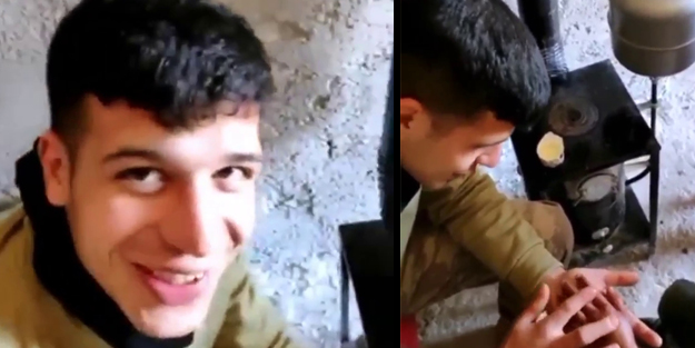 Şehidin yürekleri dağlayan videosu ortaya çıktı