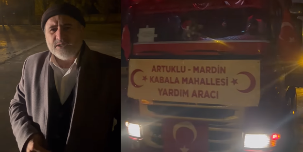 Şehir gücünde belde! Mardin'in Kabala beldesinden depremzedelere 20 TIR yardım...