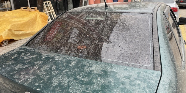 Şehirde çamur yağdı