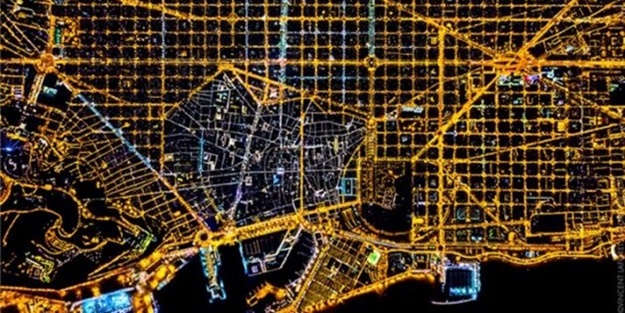 Şehirlerin gece çekilmiş muazzam fotoğrafları