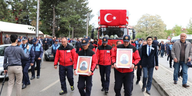 Şehit itfaiyeciler son yolculuklarına uğurlandı