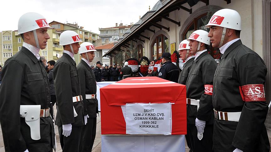 Şehit Jandarma Uzman Çavuş Osman Kablan son yolculuğuna uğurlandı