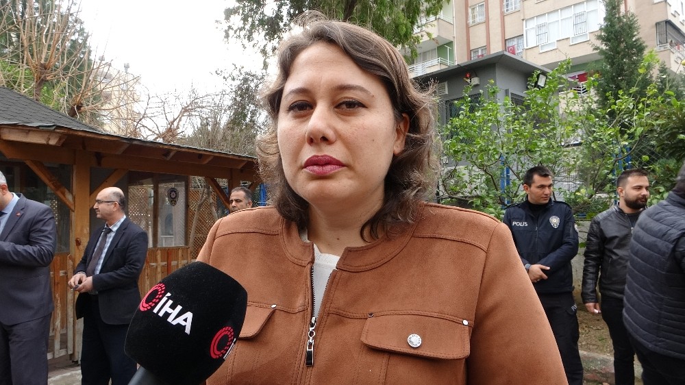 Şehit kızının duygusal anları 