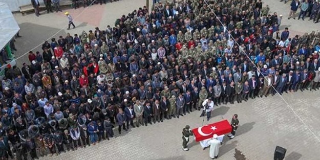 Şehit korucu, son yolculuğuna uğurlandı