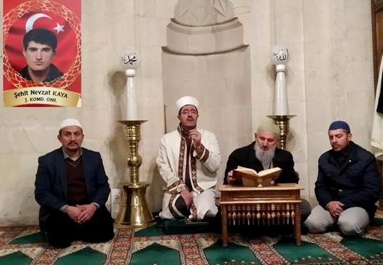 Şehit Nevzat Kaya için Mevlid-i Şerif okundu 