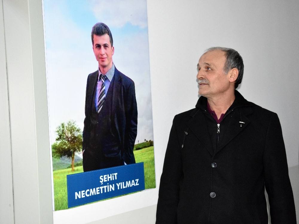 Şehit öğretmen Necmettin Yılmaz adına kütüphane açıldı 
