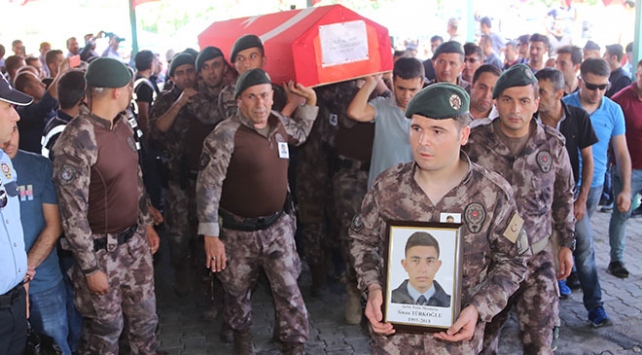 Şehit özel harekatçı Sinan Türkoğlu son yolculuğuna uğurlandı