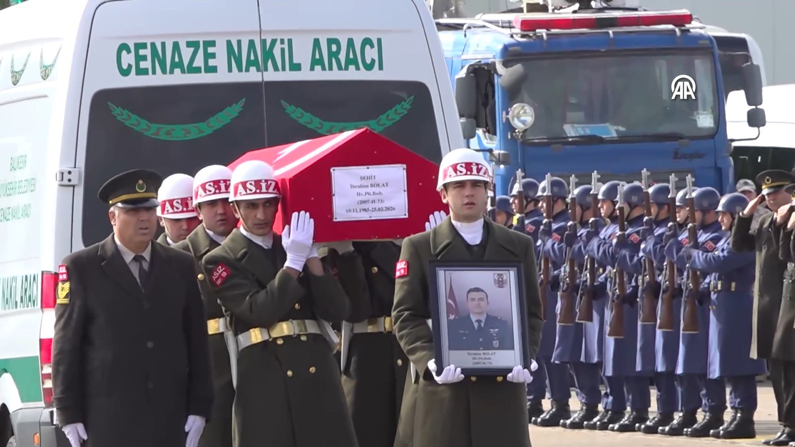 Şehit pilotumuz için tören düzenlendi