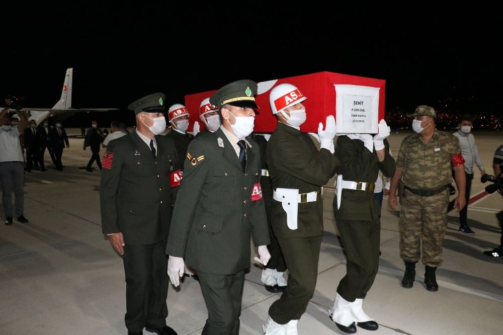 Şehit Piyade Uzman Onbaşı Ömer Kahya’nın cenazesi memleketine getirildi 