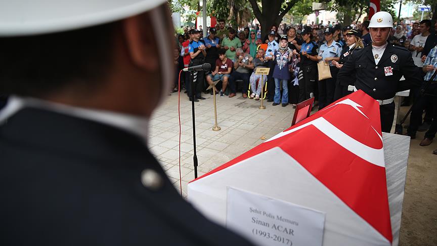 Şehit polis memuru Acar son yolculuğuna...
