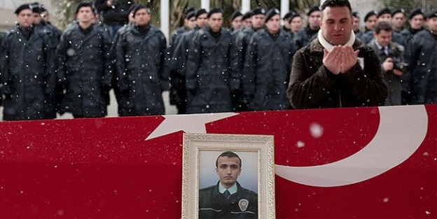 Şehit polis memuru Kumaş defnedildi