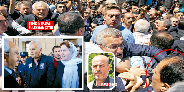 Şehit polisin cenazesinde CHP saldırısı