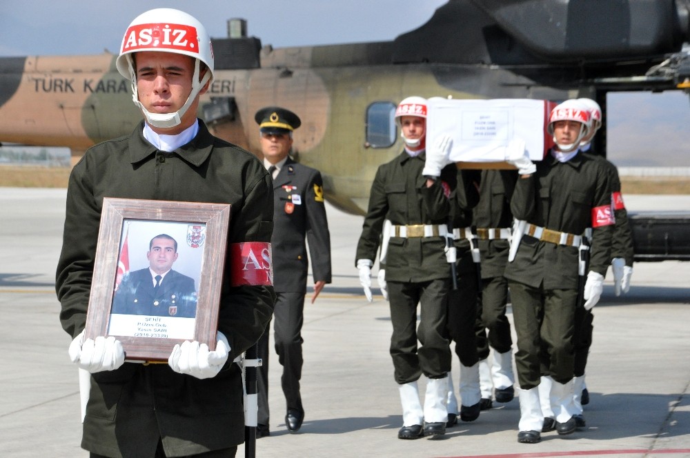 Şehit Sarı’nın naaşı memleketine uğurlandı 