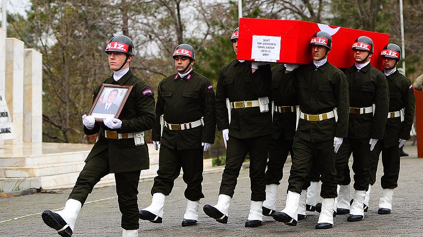 Şehit Topçu Üsteğmen Cazgır toprağa verildi