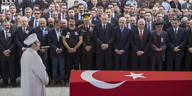 Şehit Tümgeneral Aydın için Ankara'da cenaze töreni