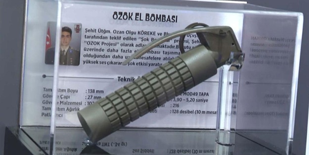 Şehit üsteğmenin tasarladığı 