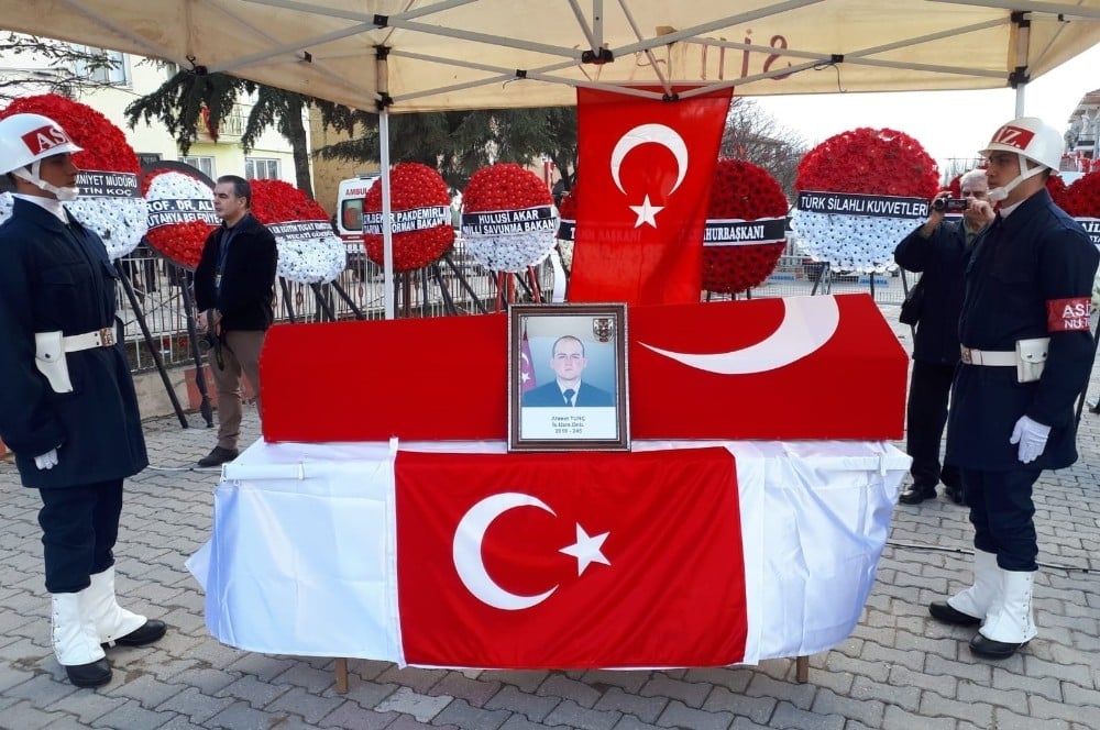 Şehit Uzman Onbaşı Ahmet Tunç son yolculuğuna uğurlandı 