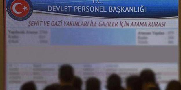 Şehit ve gazi yakınları ile gazi atama kurası ÇSGB