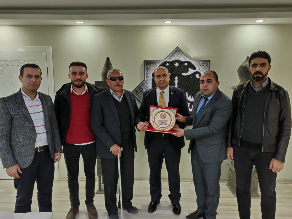 Şehit yakınlarından Kaymakam Çiftçi’ye ziyaret 