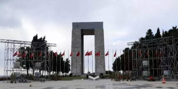 Şehitler Abidesi'nde '18 Mart' hazırlığı