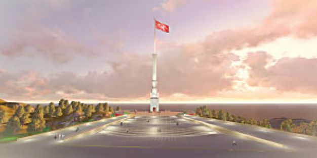 Şehitlere, makamları kadar yüksek anıt