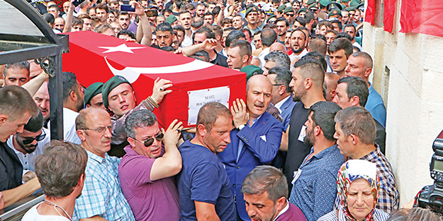 Şehitlerimiz dualarla uğurlandı